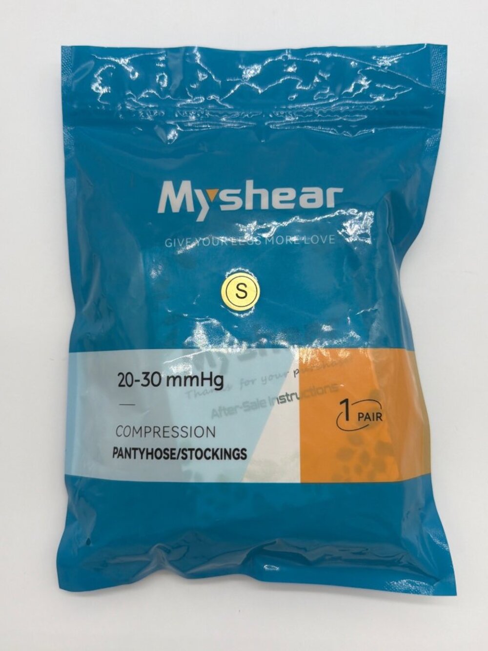 MyShear Compression Pantyhose 20-30 mmHg Small Beige For Circulation Support